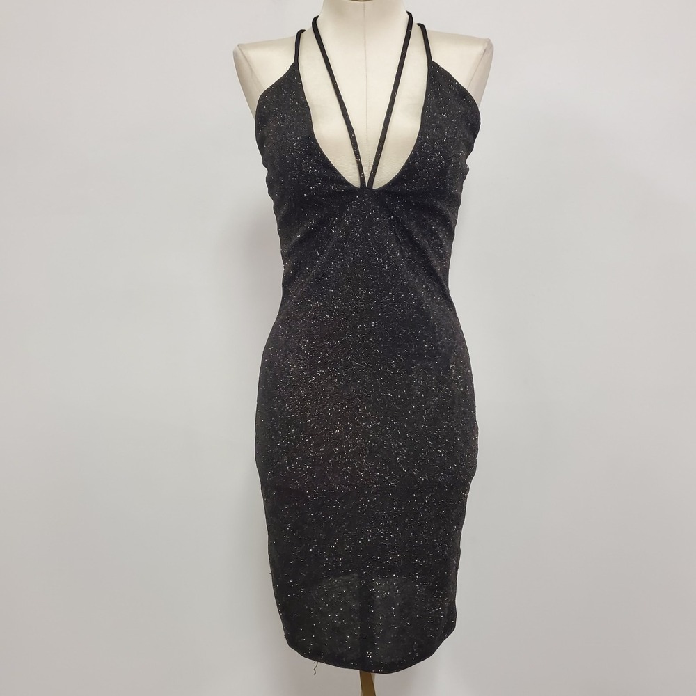 Blue S Womens Y2K Whimsigoth Sparkling Dress Size M NYE Showgirl Swifte Holiday‎